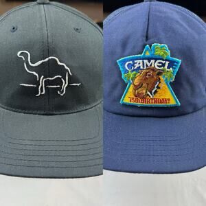 Vintage Camel Cigarettes Snapback Hats - Good Condition